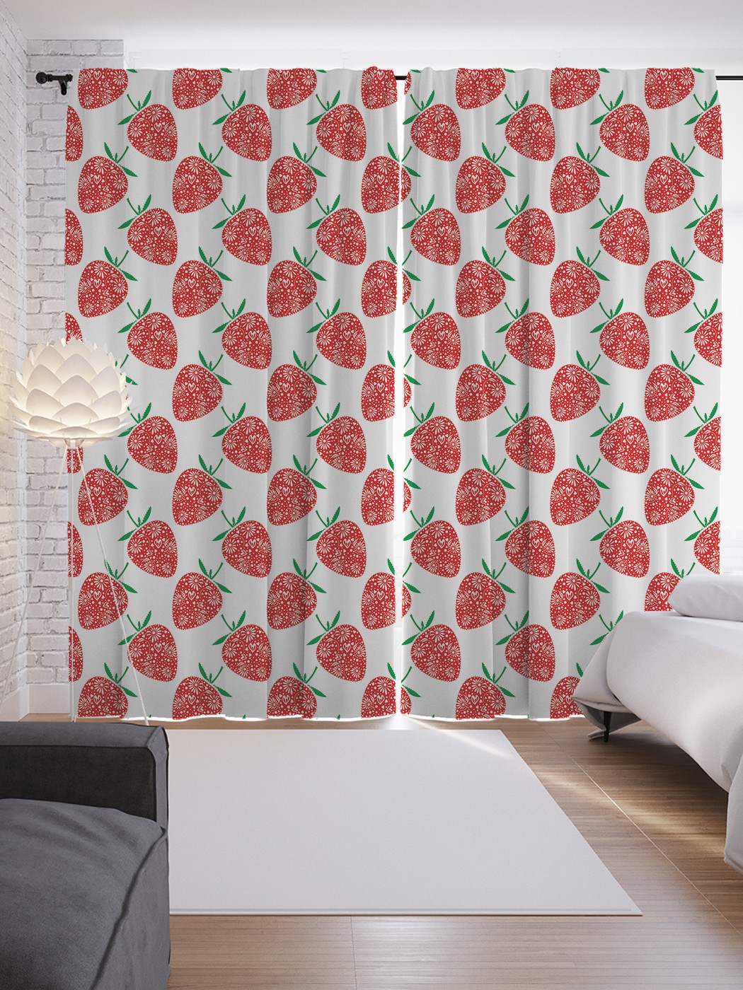 Шторы JoyArty с фотопечатью "Цветочная клубника" из сатена, 290х265 см, Цветочная клубника
Шторы JoyArty с фотопечатью "Цветочная клубника" из сатена, 290х265 см, Цветочная клубника