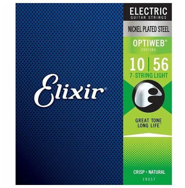 Комплект струн для 7-струнной электрогитары Elixir никелированная сталь Light 10-56 El
Комплект струн для 7-струнной электрогитары Elixir никелированная сталь Light 10-56 El