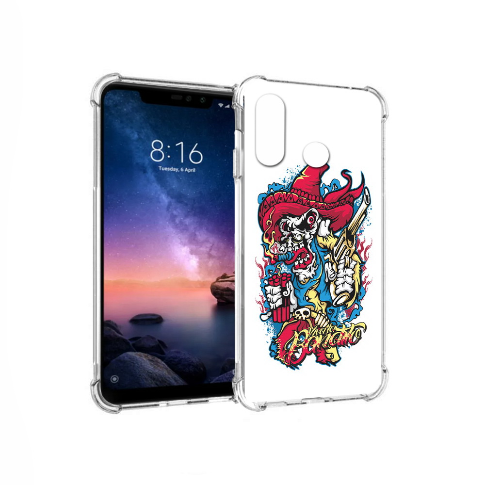 Чехол MyPads Tocco для Xiaomi Redmi Note 6 нарисованный скелет с писталетом, Прозрачный, Tocco
Чехол MyPads Tocco для Xiaomi Redmi Note 6 нарисованный скелет с писталетом, Прозрачный, Tocco