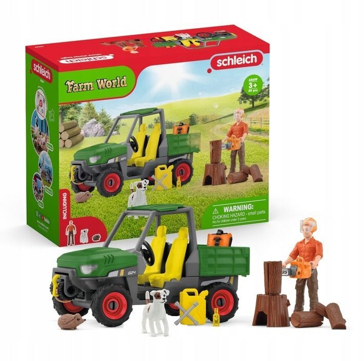 Игровой набор Schleich Farm World Работа в лесу внедорожник фермера Пола 42659, Farm World
Игровой набор Schleich Farm World Работа в лесу внедорожник фермера Пола 42659, Farm World