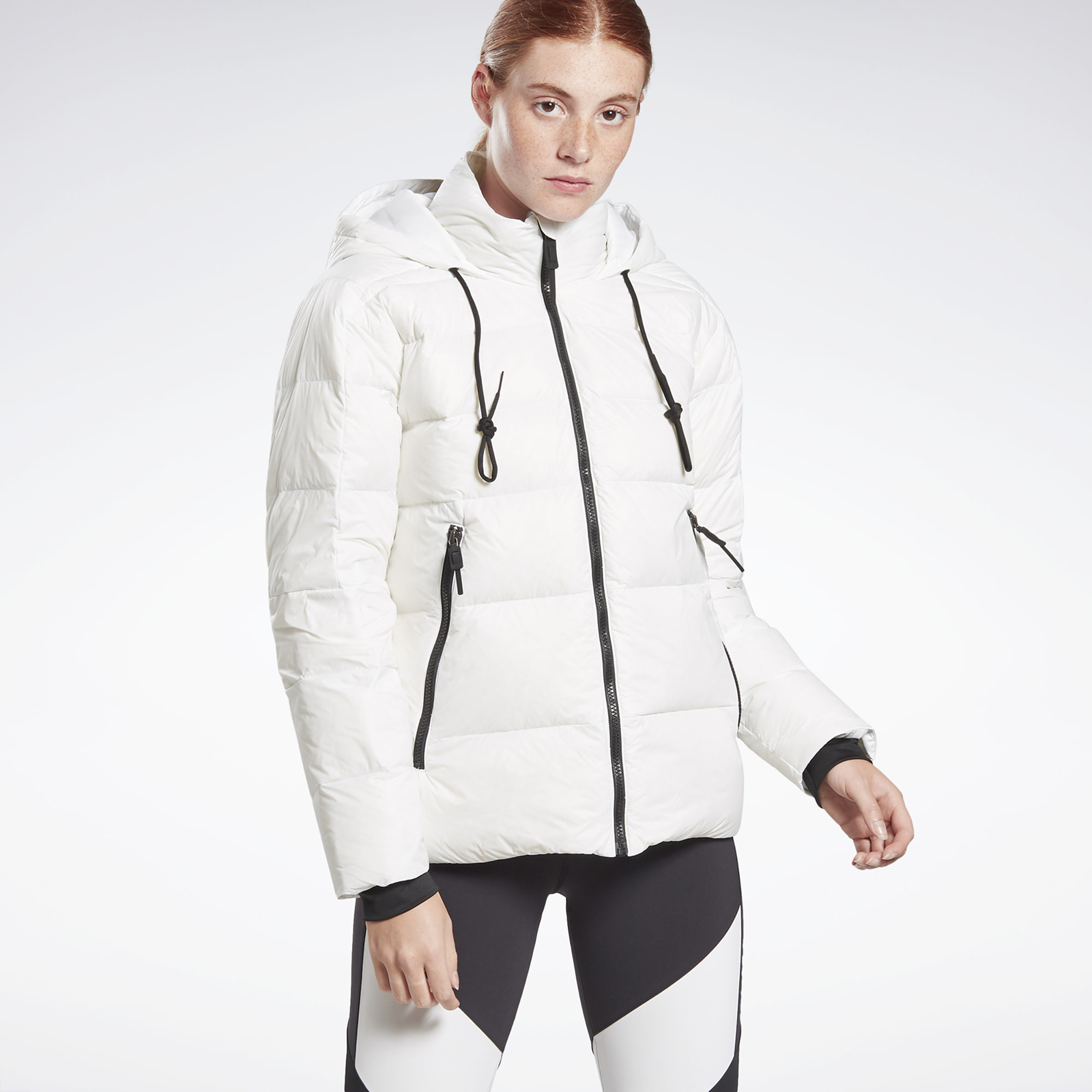 фото Куртка женская reebok ft0675 белая m