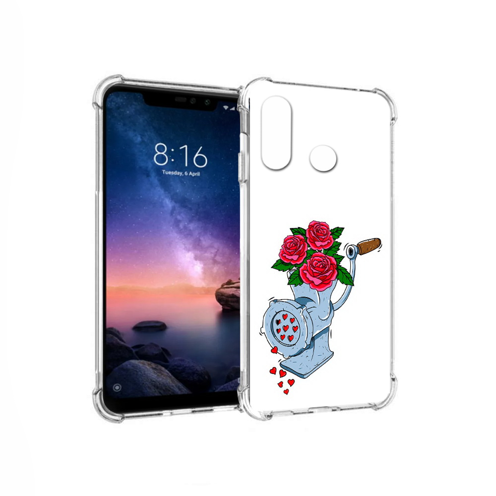Чехол MyPads Tocco для Xiaomi Redmi Note 6 Цветочные сердца (PT118671.310.199), Прозрачный, Tocco 
Чехол MyPads Tocco для Xiaomi Redmi Note 6 Цветочные сердца (PT118671.310.199), Прозрачный, Tocco