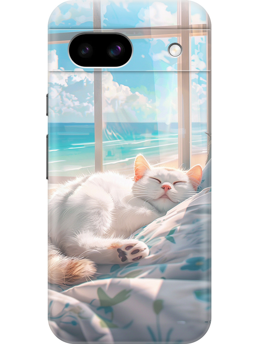 Силиконовый чехол на Google Pixel 8a с принтом "Отдыхающий котик", Прозрачный;белый;голубой, 784809112
Силиконовый чехол на Google Pixel 8a с принтом "Отдыхающий котик", Прозрачный;белый;голубой, 784809112