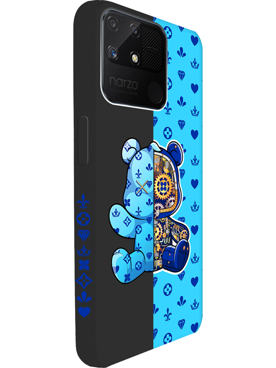 Силиконовый чехол на Realme narzo 50A с принтом "Синий Мишка" матовый черный, Черный;голубой;синий, 740189972
Силиконовый чехол на Realme narzo 50A с принтом "Синий Мишка" матовый черный, Черный;голубой;синий, 740189972