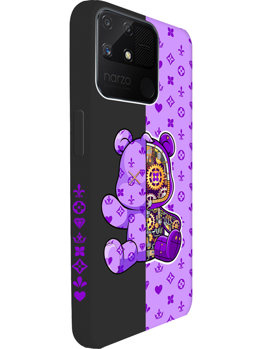 Силиконовый чехол на Realme narzo 50A с принтом "Фиолетовый Мишка" матовый черный, Черный;фиолетовый, 740189972
Силиконовый чехол на Realme narzo 50A с принтом "Фиолетовый Мишка" матовый черный, Черный;фиолетовый, 740189972