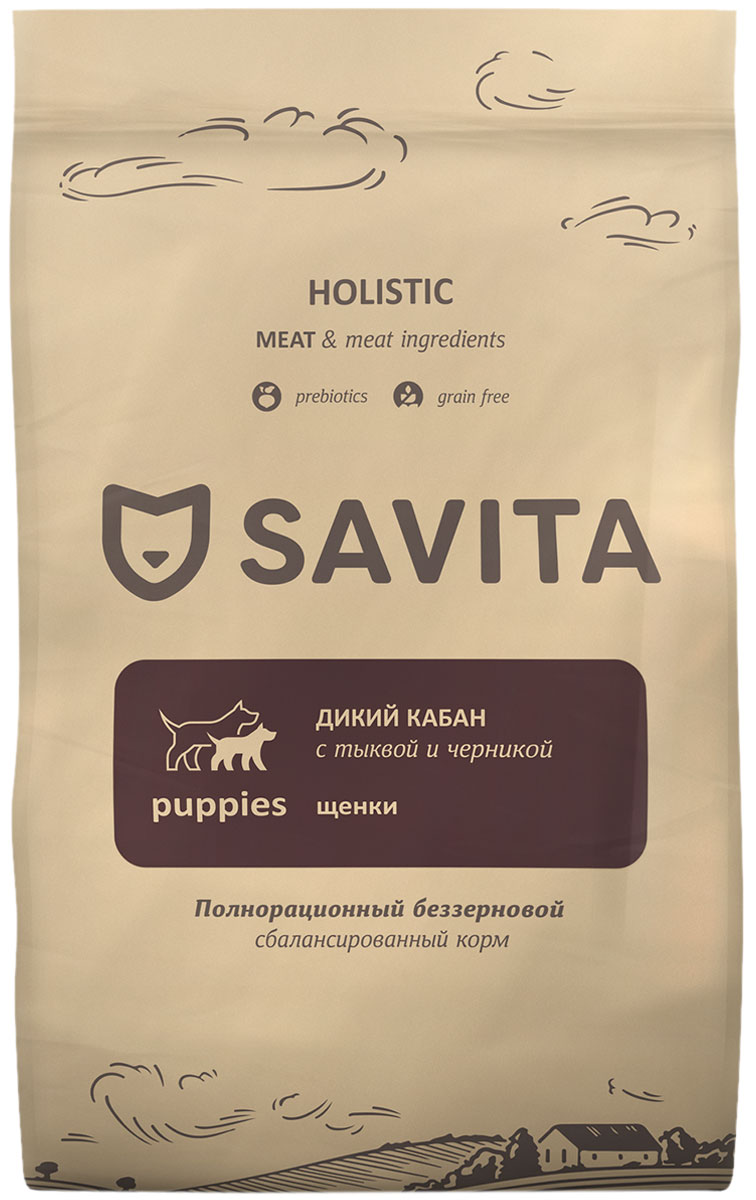 Сухой корм для щенков SAVITA с мясом дикого кабана, беззерновой, 10кг, Беззерновой корм для щенков с мясом дикого кабана (10 кг)
Сухой корм для щенков SAVITA с мясом дикого кабана, беззерновой, 10кг, Беззерновой корм для щенков с мясом дикого кабана (10 кг)