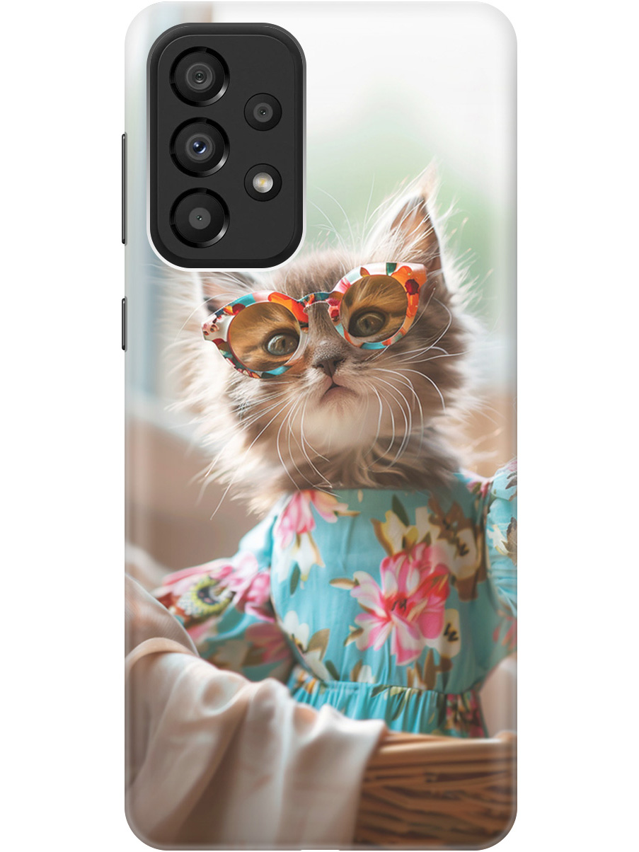 Силиконовый чехол на Samsung Galaxy A33 5G с рисунком "Кошечка в голубом платье", Белый;голубой;серый, 20000681
Силиконовый чехол на Samsung Galaxy A33 5G с рисунком "Кошечка в голубом платье", Белый;голубой;серый, 20000681