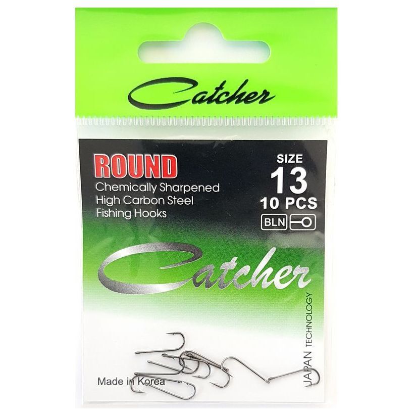 Одинарные крючки Catcher абердин №13 BN, с колечком, прямое острие, с бородкой, Черный, ROUND
Одинарные крючки Catcher абердин №13 BN, с колечком, прямое острие, с бородкой, Черный, ROUND
