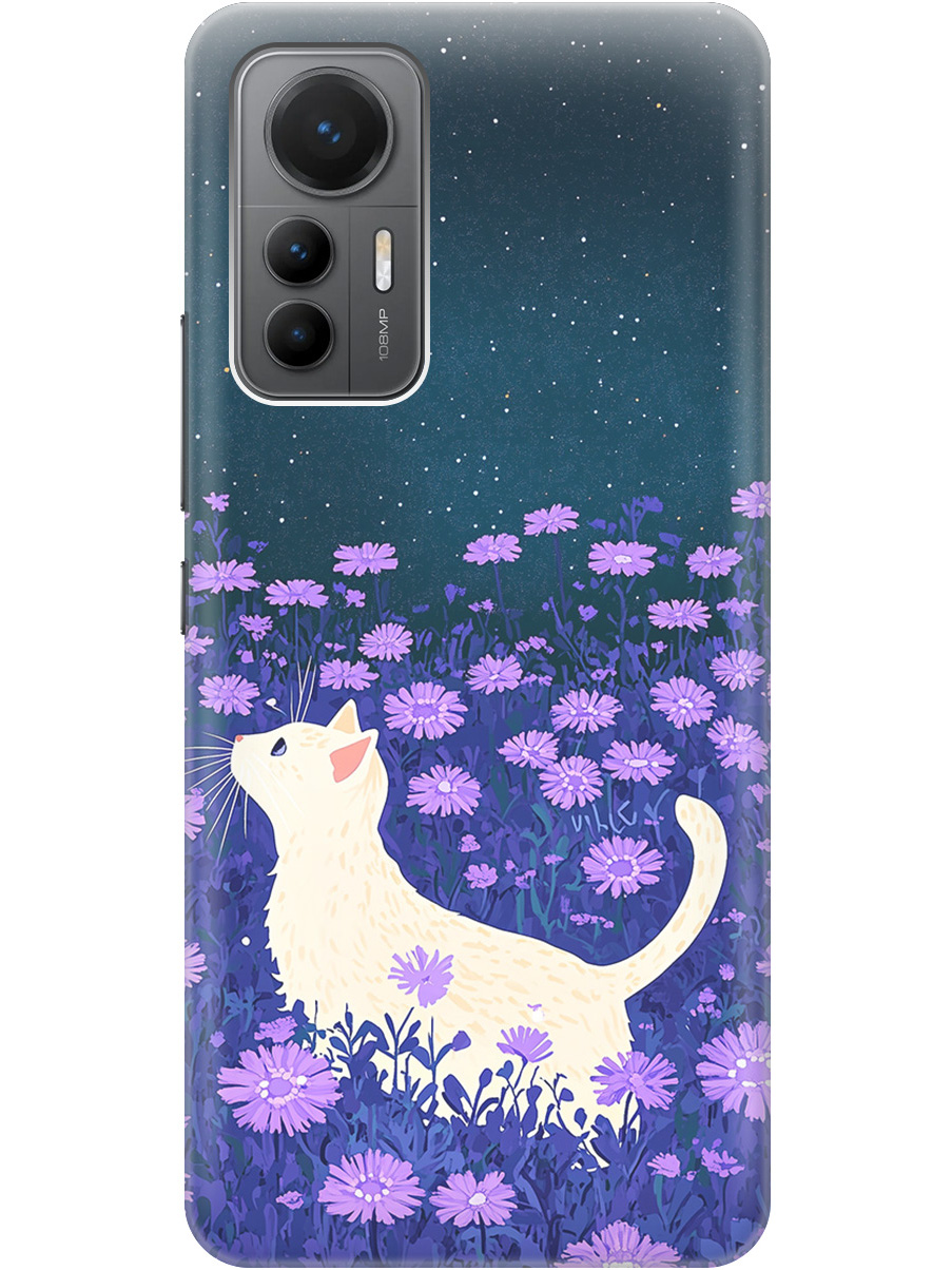 Силиконовый чехол на Xiaomi 12 Lite с принтом "Котик в сиреневых цветах" матовый черный, Черный;белый;фиолетовый, 740133312
Силиконовый чехол на Xiaomi 12 Lite с принтом "Котик в сиреневых цветах" матовый черный, Черный;белый;фиолетовый, 740133312
