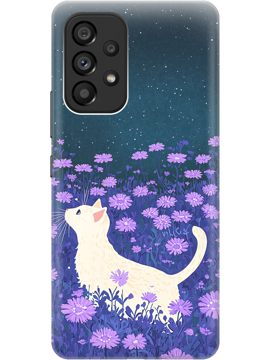 Силиконовый чехол на Samsung Galaxy A53 5G с принтом матовый черный 857068, Черный;белый;фиолетовый, 740133012
Силиконовый чехол на Samsung Galaxy A53 5G с принтом матовый черный 857068, Черный;белый;фиолетовый, 740133012