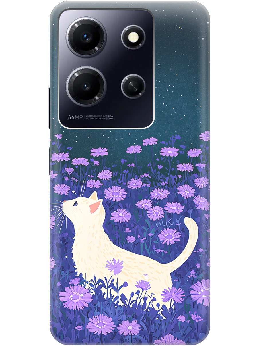 Силиконовый чехол на Infinix Note 30i с принтом "Котик в сиреневых цветах" матовый черный, Черный;белый;фиолетовый, 772564212
Силиконовый чехол на Infinix Note 30i с принтом "Котик в сиреневых цветах" матовый черный, Черный;белый;фиолетовый, 772564212