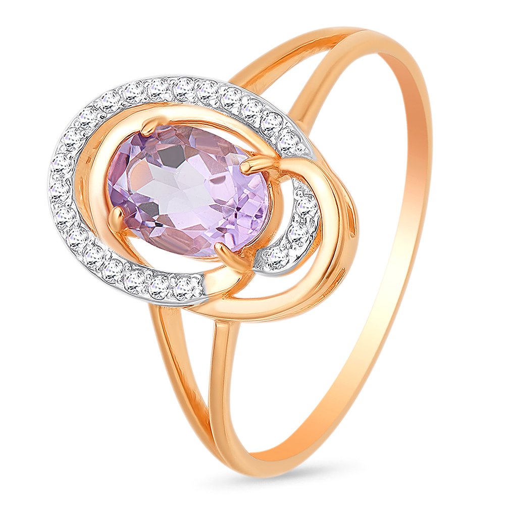 Кольцо женское из красного золота с аметистом, фианитом 585Gold 201011324, р, 201011324
Кольцо женское из красного золота с аметистом, фианитом 585Gold 201011324, р, 201011324
