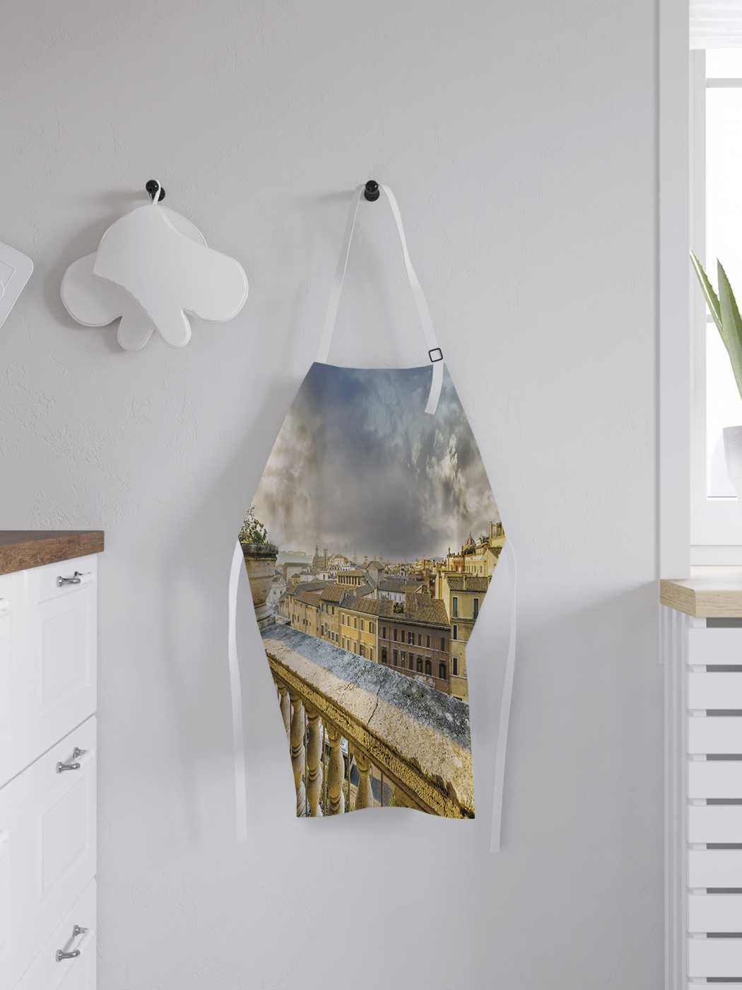 Фартук женский для готовки JoyArty "Тучи над городом", универсальный размер, Оранжевый 
Фартук женский для готовки JoyArty "Тучи над городом", универсальный размер, Оранжевый