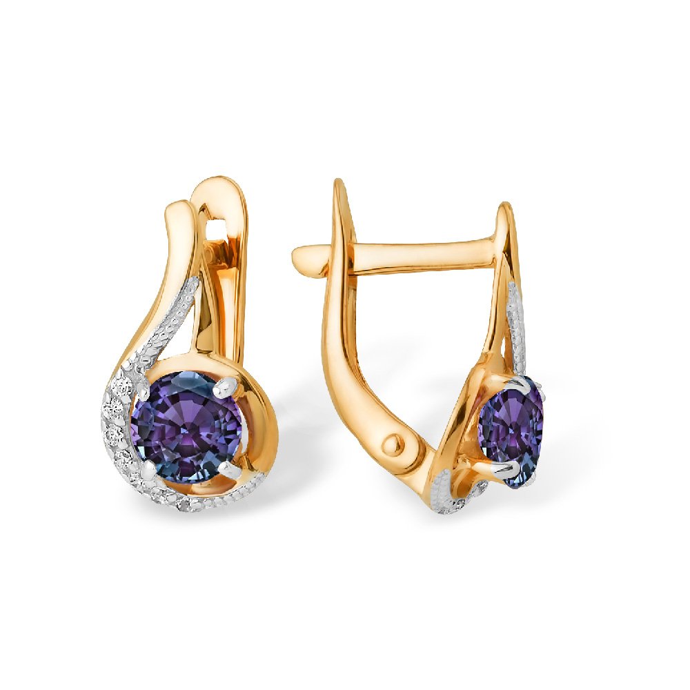 Серьги из красного золота 585Gold 202007268, александрит искусственный/фианит, 202007268
Серьги из красного золота 585Gold 202007268, александрит искусственный/фианит, 202007268