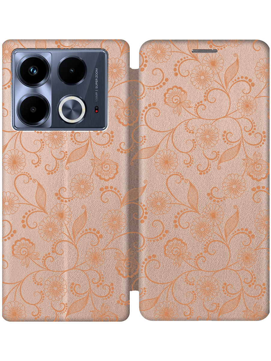 Чехол-книжка на Infinix Note 40 с принтом "Стильный орнамент" золотой, Золотистый, 782626432
Чехол-книжка на Infinix Note 40 с принтом "Стильный орнамент" золотой, Золотистый, 782626432