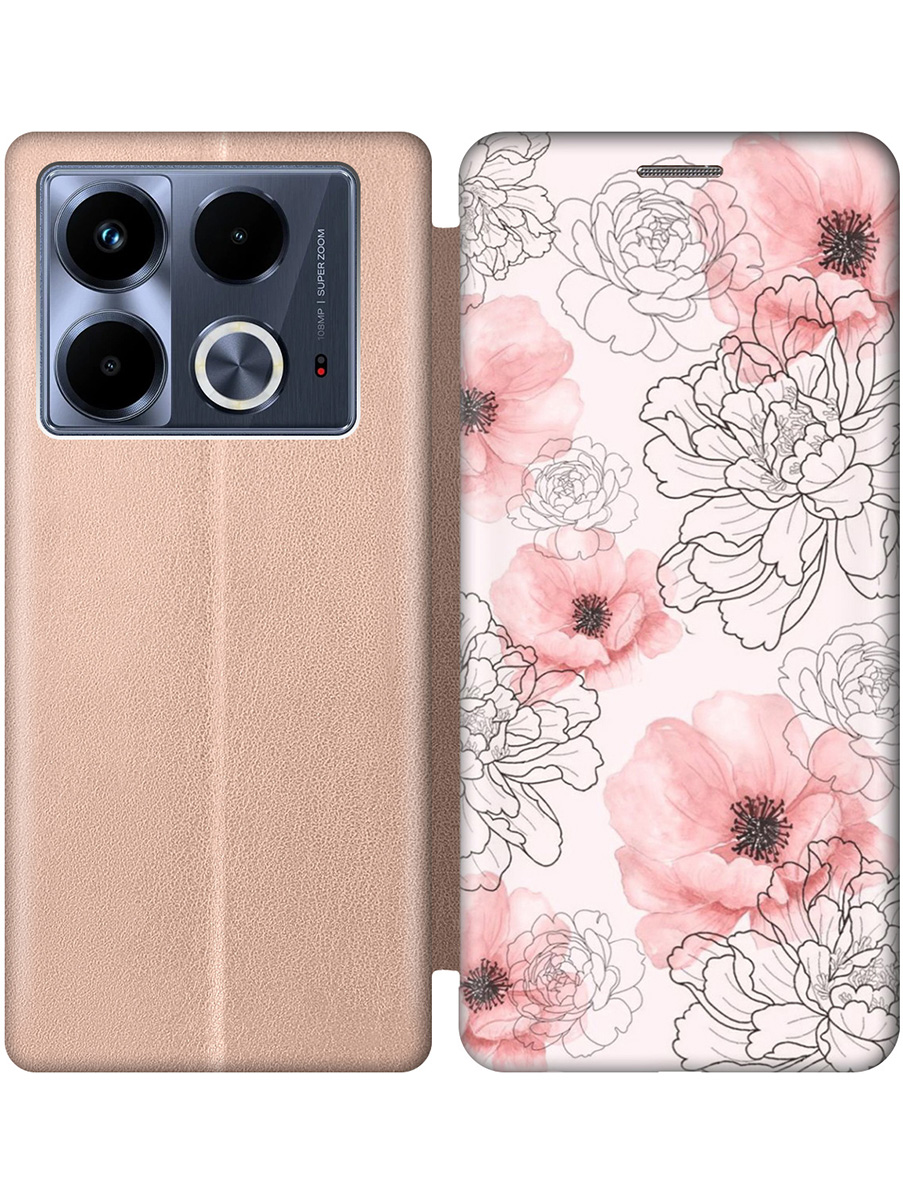 Чехол-книжка на Infinix Note 40 с принтом "Нежно-розовые цветы" золотой, Золотистый;розовый, 782626423
Чехол-книжка на Infinix Note 40 с принтом "Нежно-розовые цветы" золотой, Золотистый;розовый, 782626423
