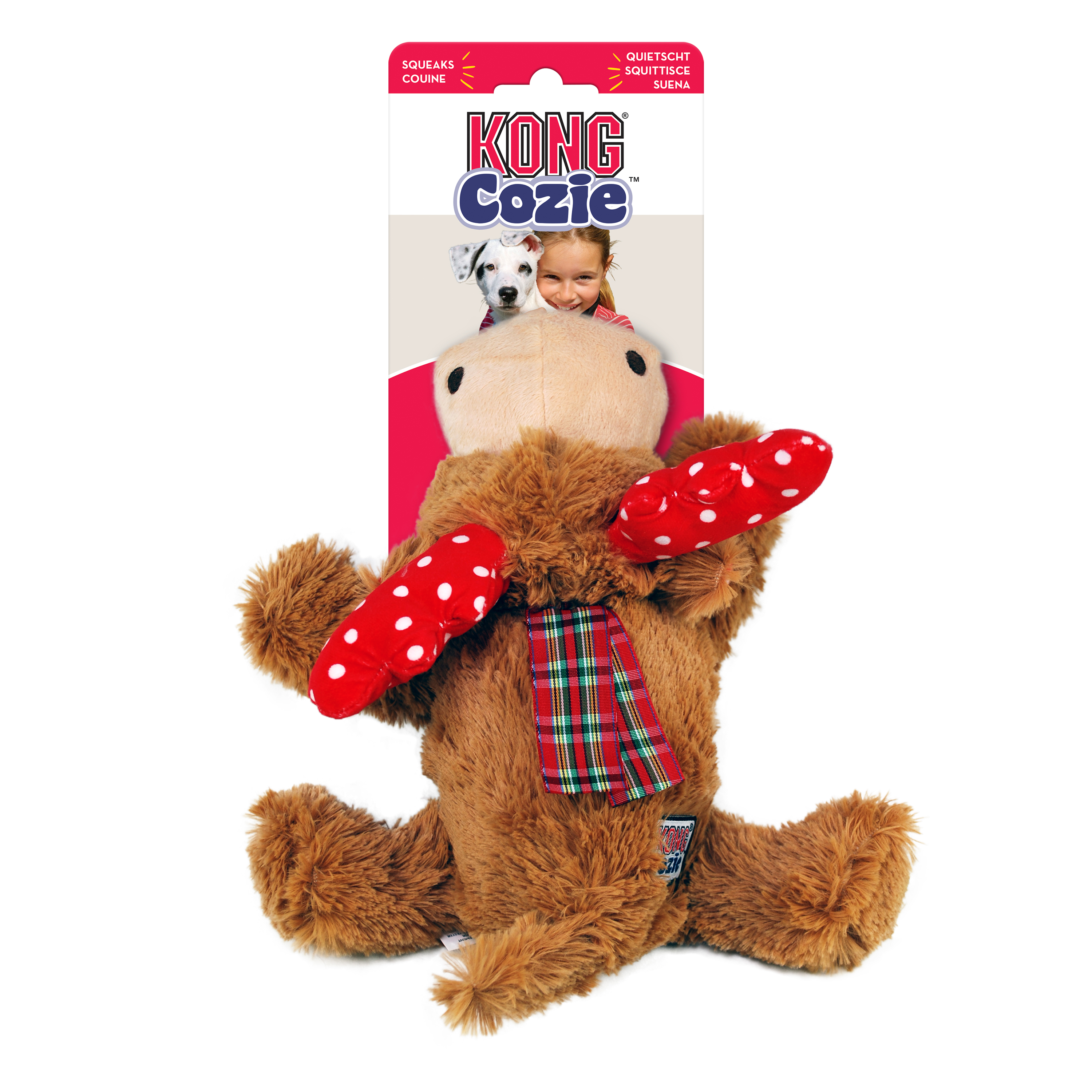 Игрушка-пищалка для собак KONG Holiday Cozie Олень, коричневый, красный, 20 см, Holiday Cozie
Игрушка-пищалка для собак KONG Holiday Cozie Олень, коричневый, красный, 20 см, Holiday Cozie