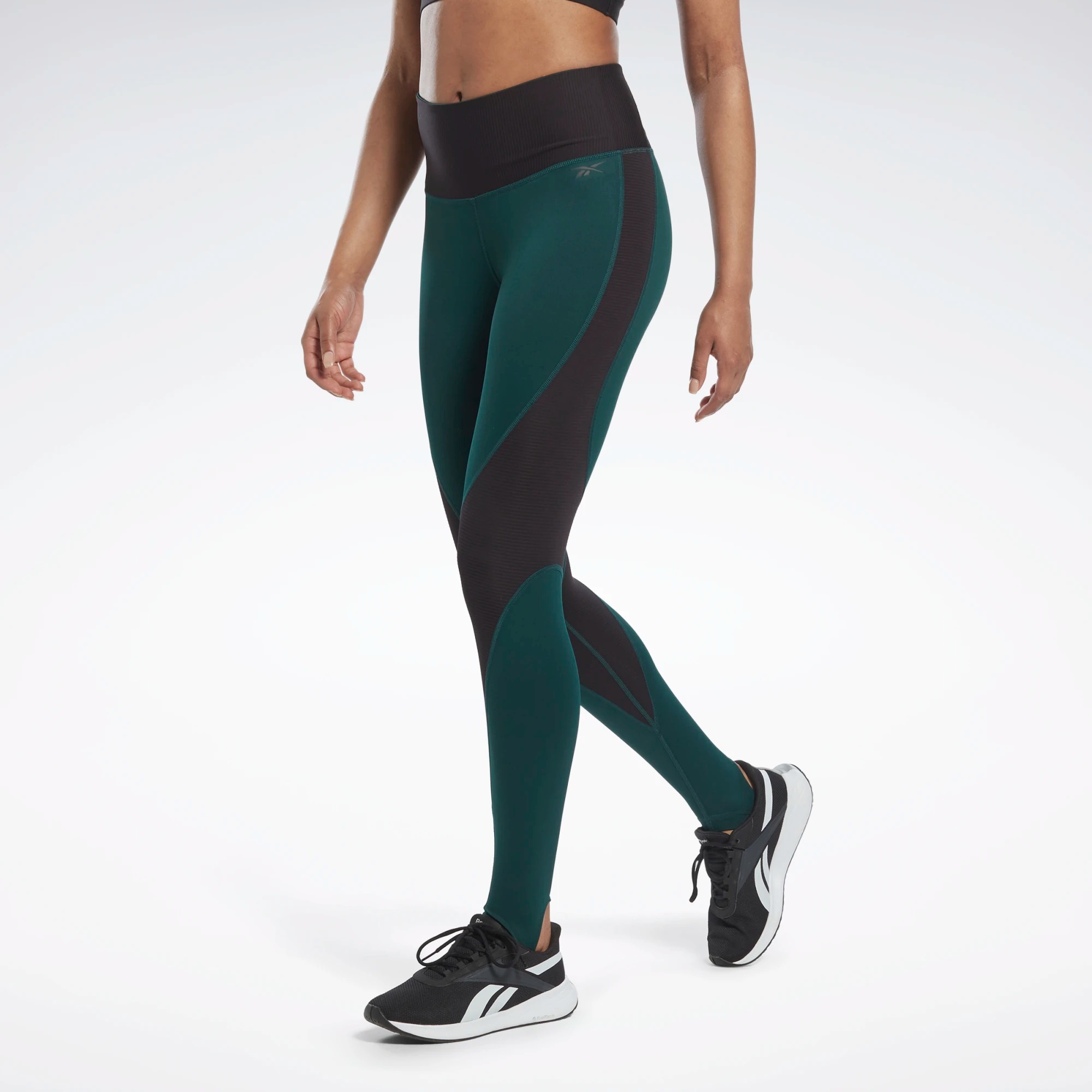 фото Рейтузы женские reebok ts t graphene lux tight зеленые xs