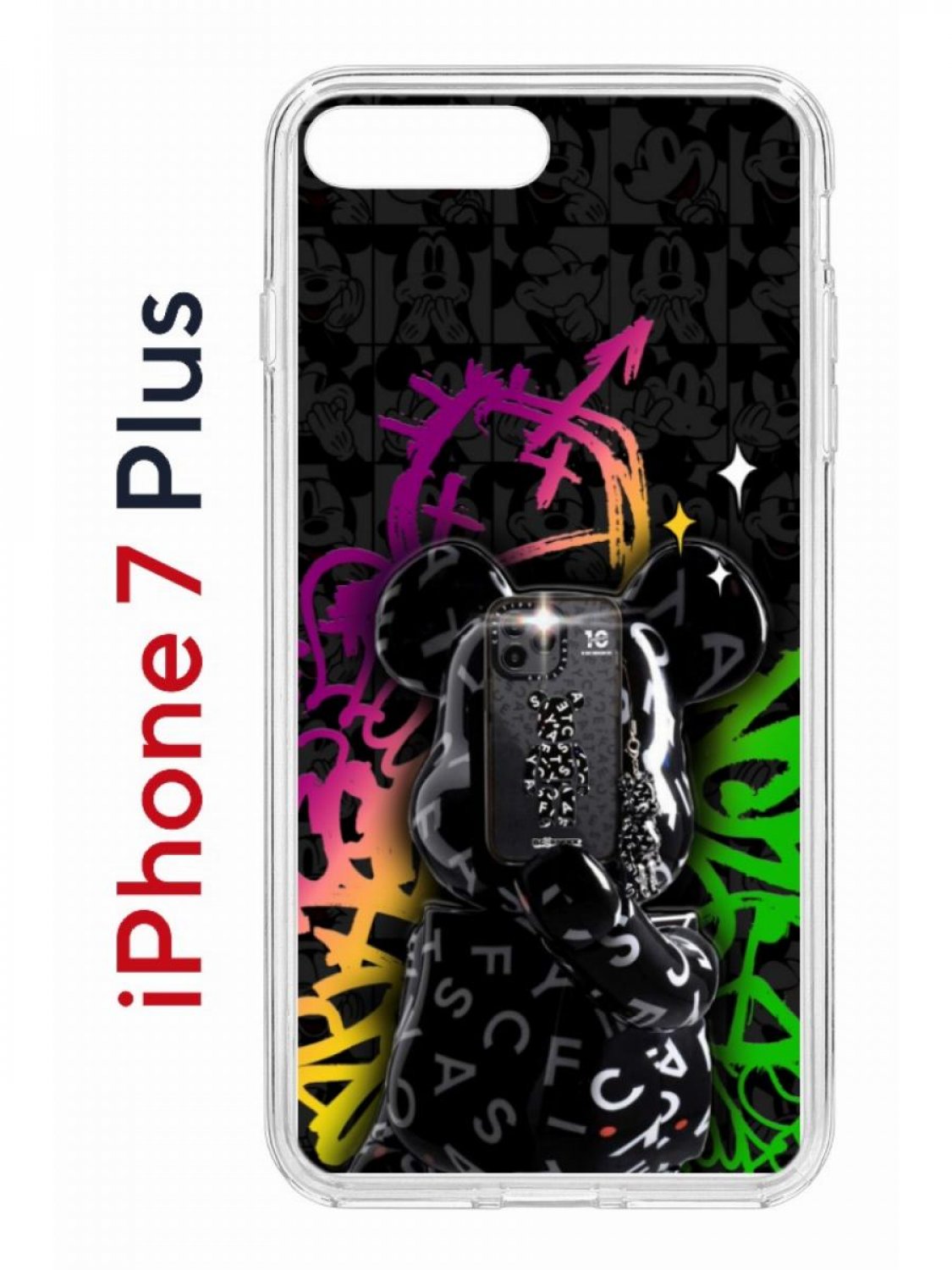 Чехол на iPhone 7 Plus/8 Plus с принтом Kruche Print Микки Маус, бампер с защитой камеры, Прозрачный;черный;зеленый;фиолетовый, Айфон 7 плюс, 8 плюс
Чехол на iPhone 7 Plus/8 Plus с принтом Kruche Print Микки Маус, бампер с защитой камеры, Прозрачный;черный;зеленый;фиолетовый, Айфон 7 плюс, 8 плюс