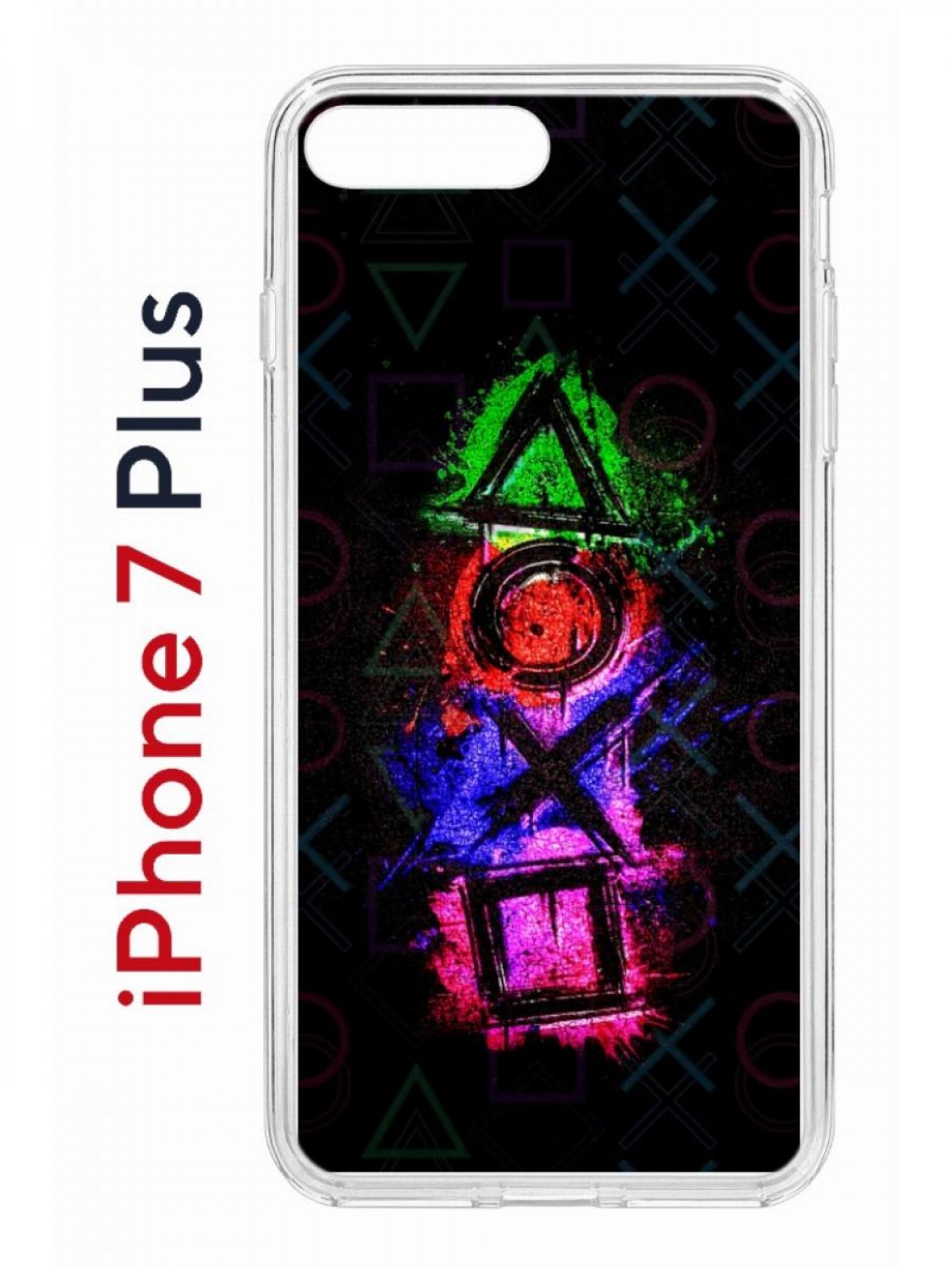 Чехол на iPhone 7 Plus/8 Plus с принтом Kruche Print Гейминг, бампер с защитой камеры, Прозрачный;черный;красный;зеленый, Айфон 7 плюс, 8 плюс
Чехол на iPhone 7 Plus/8 Plus с принтом Kruche Print Гейминг, бампер с защитой камеры, Прозрачный;черный;красный;зеленый, Айфон 7 плюс, 8 плюс