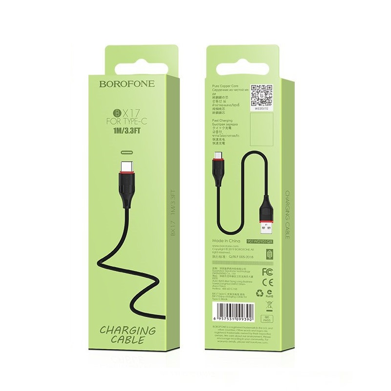 Кабель usb type-c - usb Borofone BX17 1м черный, Кабель BX17 USB Type-C 1M Borofone черный
Кабель usb type-c - usb Borofone BX17 1м черный, Кабель BX17 USB Type-C 1M Borofone черный