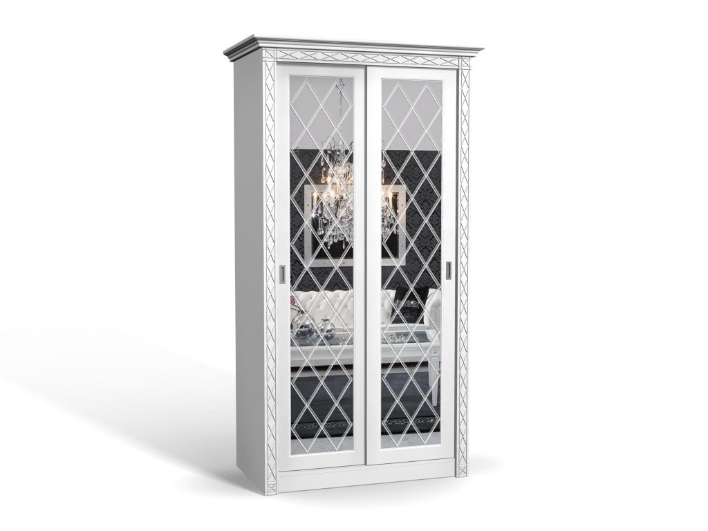 Шкаф-купе Кристалл-2 МДФ для одежды с зеркалом двухдверный 140x240x40 Мегамебель, Белый, Кристалл-2
Шкаф-купе Кристалл-2 МДФ для одежды с зеркалом двухдверный 140x240x40 Мегамебель, Белый, Кристалл-2