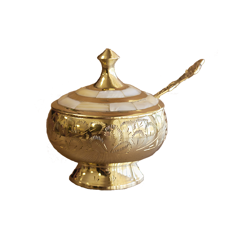 фото Сахарница с ложкой 325мл, высота 12см, диаметр 8см ksg-264-674 арти-м