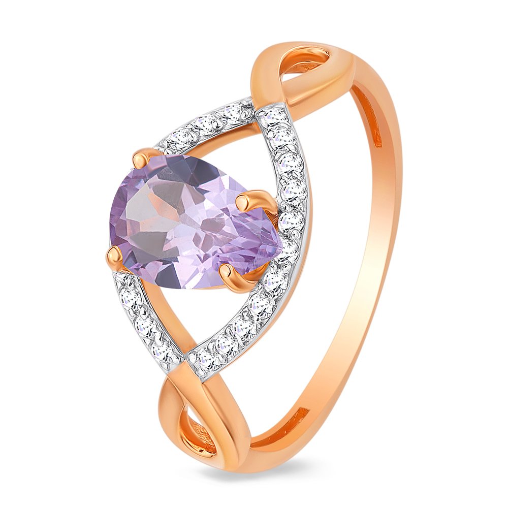Кольцо женское из красного золота с александритом, фианитом 585Gold 201011541, р, 201011541
Кольцо женское из красного золота с александритом, фианитом 585Gold 201011541, р, 201011541