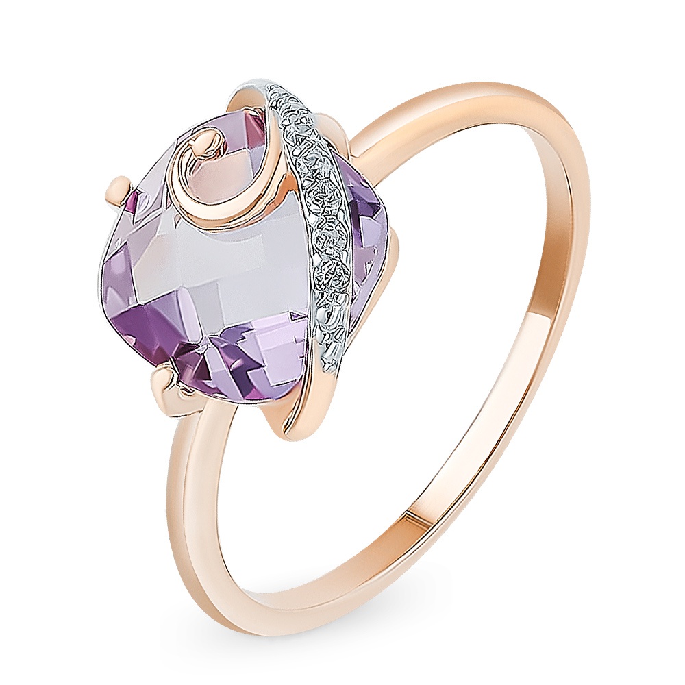 Кольцо женское из красного золота с александритом, фианитом 585Gold 201011540, р, 201011540
Кольцо женское из красного золота с александритом, фианитом 585Gold 201011540, р, 201011540