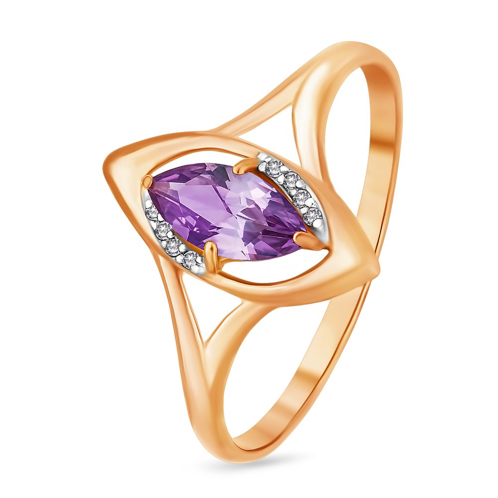 Кольцо женское из красного золота с александритом, фианитом 585Gold 201008030, р, 201008030
Кольцо женское из красного золота с александритом, фианитом 585Gold 201008030, р, 201008030