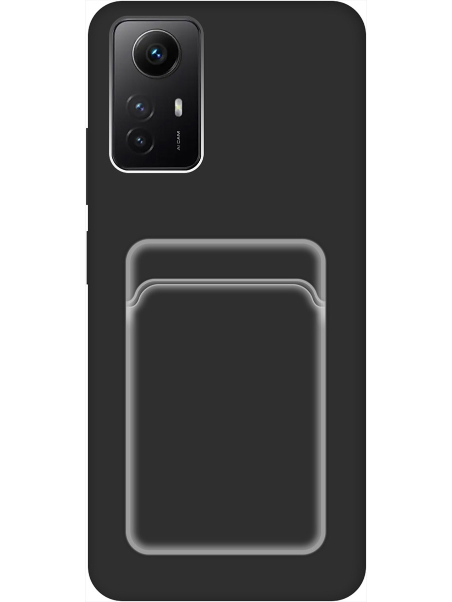Силиконовый чехол на Xiaomi Redmi Note 12s матовый с карманом для карты черный, 778676931
Силиконовый чехол на Xiaomi Redmi Note 12s матовый с карманом для карты черный, 778676931