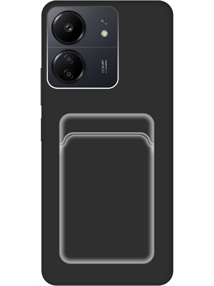 Силиконовый чехол на Xiaomi Redmi 13C / Poco C65 матовый с карманом для карты черный, 777767731
Силиконовый чехол на Xiaomi Redmi 13C / Poco C65 матовый с карманом для карты черный, 777767731