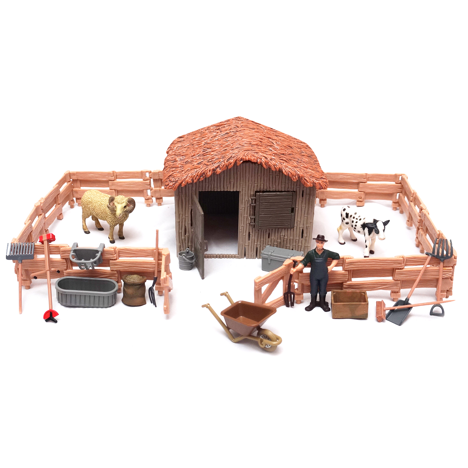 фото Игровой набор jia yu toys ферма с домом, животными и аксессуарами q9899-zj53