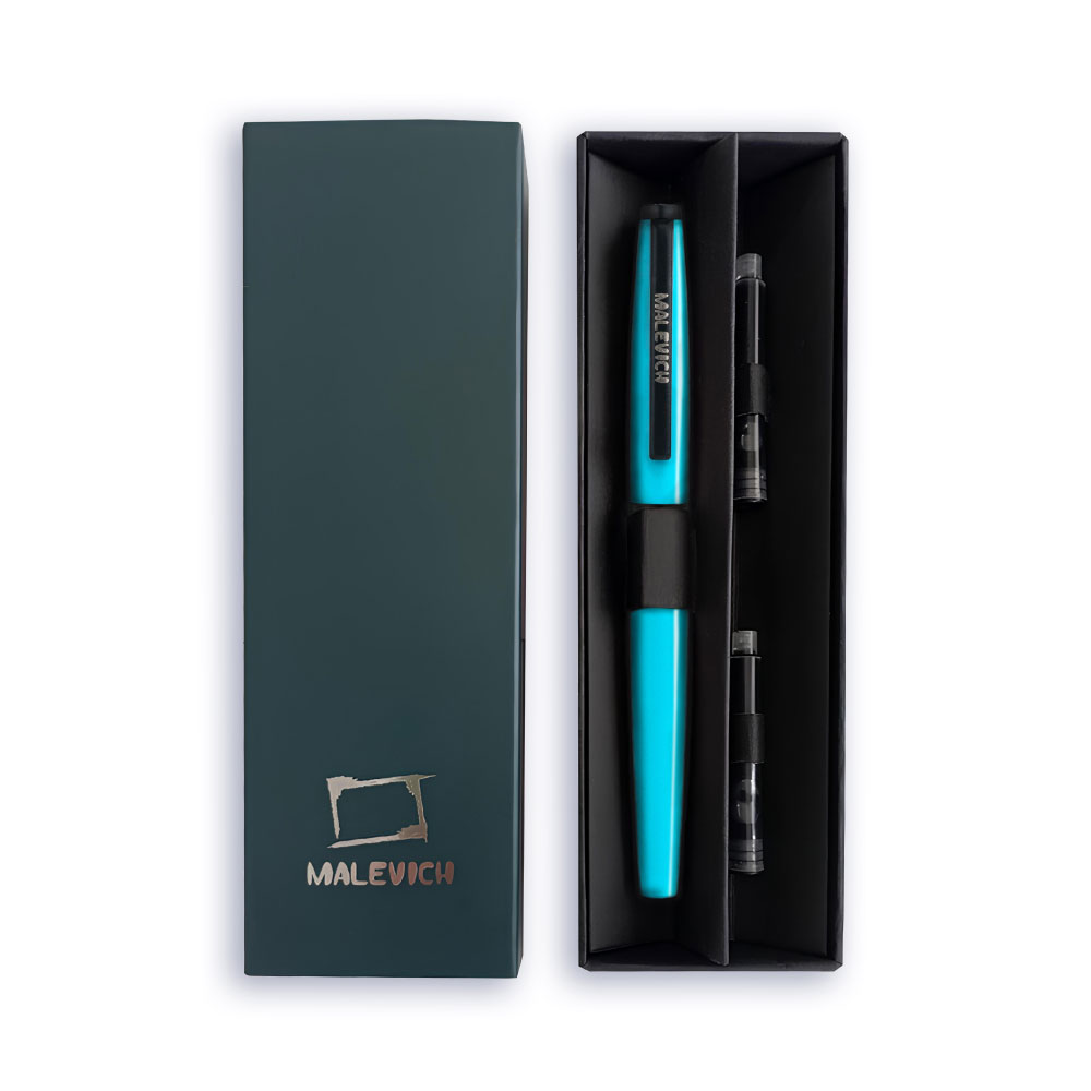 Ручка перьевая Малевичъ 196424 с конвертером и 2 картриджами, перо EF 0,4 мм, бирюзовый, ручка с картриджами
Ручка перьевая Малевичъ 196424 с конвертером и 2 картриджами, перо EF 0,4 мм, бирюзовый, ручка с картриджами