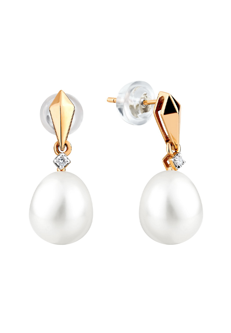 Серьги из желтого золота с жемчугом/бриллиантом Kari Jewelry 290-1-1138Р, 290-1-1138Р
Серьги из желтого золота с жемчугом/бриллиантом Kari Jewelry 290-1-1138Р, 290-1-1138Р