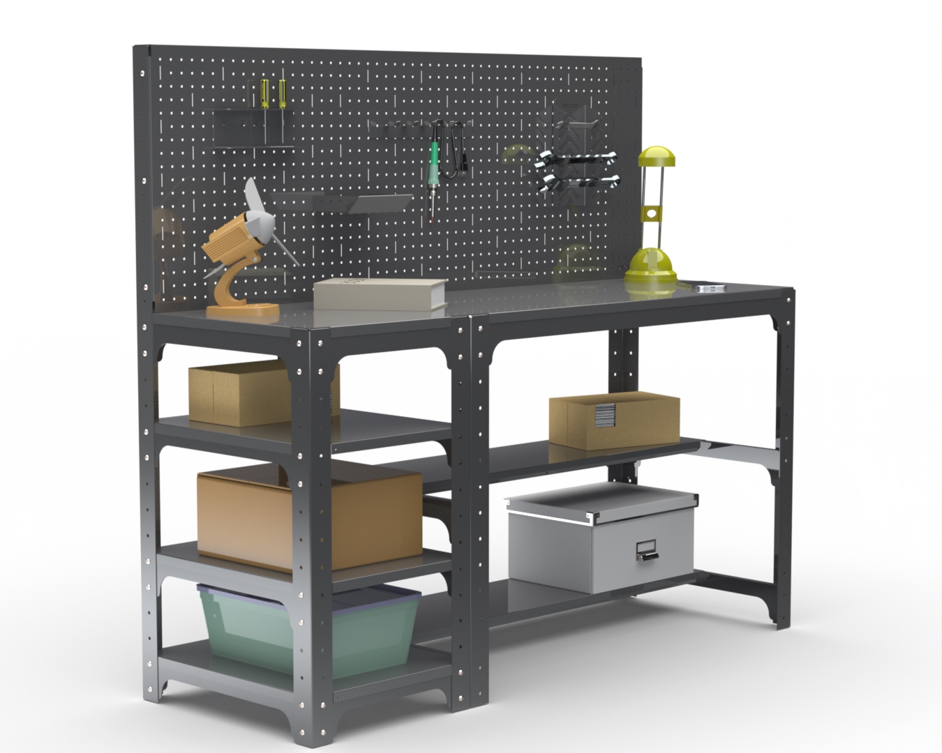 Стол металлический Metalex 201406 KIT 750х1200х400 с боковыми полками, перфопанелью серый
Стол металлический Metalex 201406 KIT 750х1200х400 с боковыми полками, перфопанелью серый