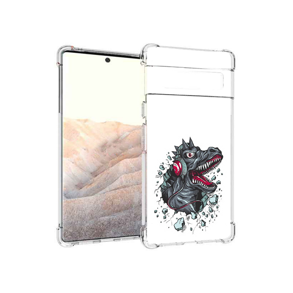 Чехол MyPads Tocco для Google Pixel 6 Pro Нарисованный динозавр в наушниках, Прозрачный, Tocco
Чехол MyPads Tocco для Google Pixel 6 Pro Нарисованный динозавр в наушниках, Прозрачный, Tocco
