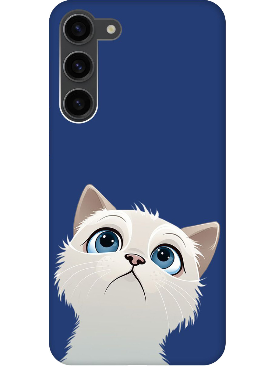 Силиконовый чехол на Samsung Galaxy S23+ с принтом "Белый котик" матовый синий, Синий;белый, 767959311
Силиконовый чехол на Samsung Galaxy S23+ с принтом "Белый котик" матовый синий, Синий;белый, 767959311