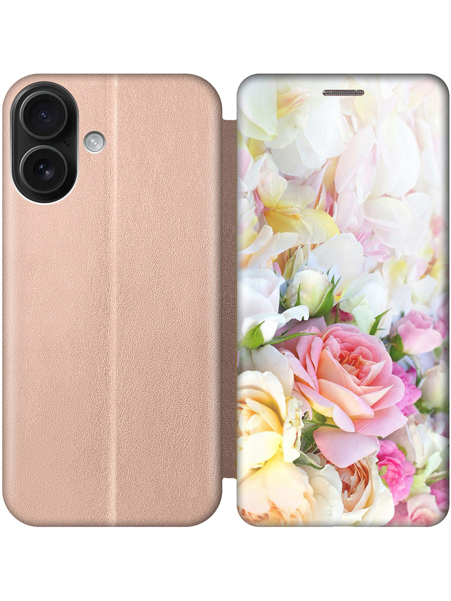 Чехол-книжка на Apple iPhone 16 с принтом "Нежные розы" золотой, Золотистый;белый;желтый;розовый, 785196521
Чехол-книжка на Apple iPhone 16 с принтом "Нежные розы" золотой, Золотистый;белый;желтый;розовый, 785196521