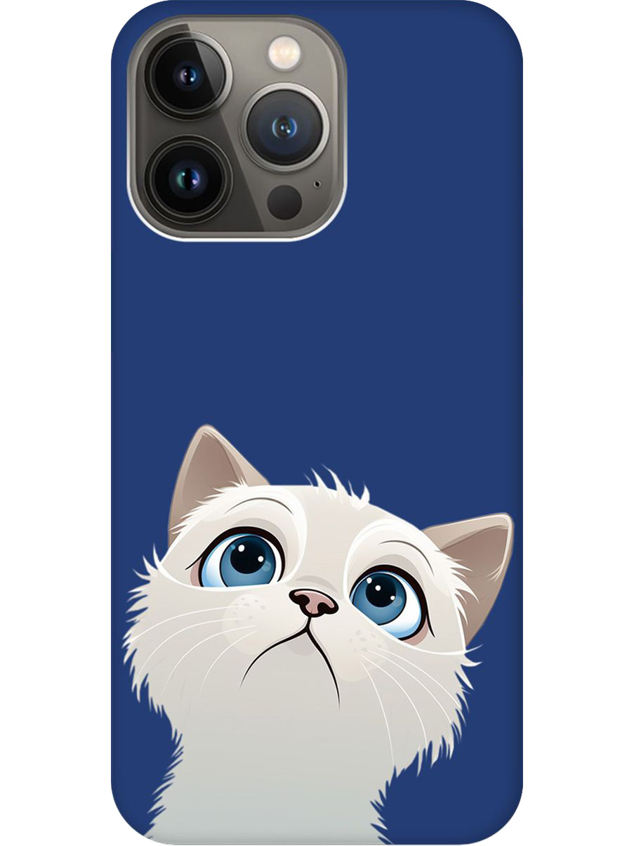 Силиконовый чехол на Apple iPhone 14 Pro Max с принтом "Белый котик" матовый синий, Синий;белый, 745400811
Силиконовый чехол на Apple iPhone 14 Pro Max с принтом "Белый котик" матовый синий, Синий;белый, 745400811