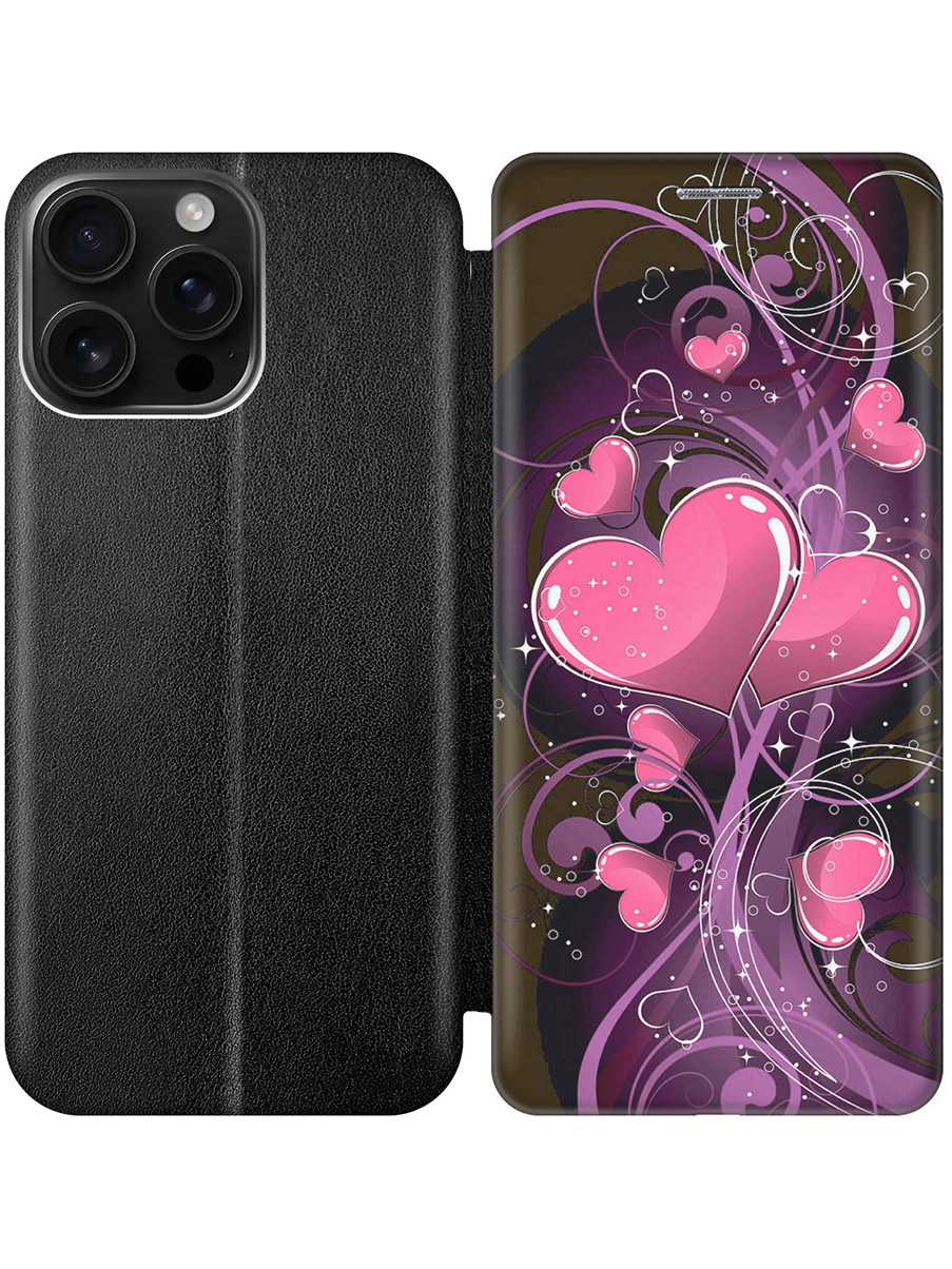 Чехол-книжка на Apple iPhone 16 Pro Max с принтом "Волшебные сердечки" черный, Черный;розовый;фиолетовый, 785198391
Чехол-книжка на Apple iPhone 16 Pro Max с принтом "Волшебные сердечки" черный, Черный;розовый;фиолетовый, 785198391
