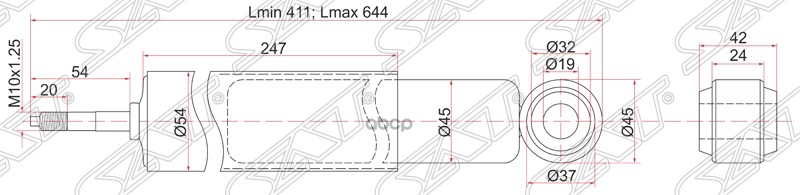 Амортизатор Передний Nissan Atlas/Condor 4wd 92- Lh=Rh Sat арт. ST-56100-0T825
Амортизатор Передний Nissan Atlas/Condor 4wd 92- Lh=Rh Sat арт. ST-56100-0T825
