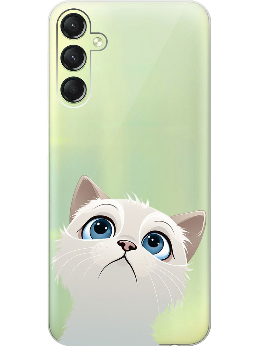 Силиконовый чехол на Samsung Galaxy A24 с принтом "Белый котик" прозрачный, Прозрачный;белый, 769395611
Силиконовый чехол на Samsung Galaxy A24 с принтом "Белый котик" прозрачный, Прозрачный;белый, 769395611