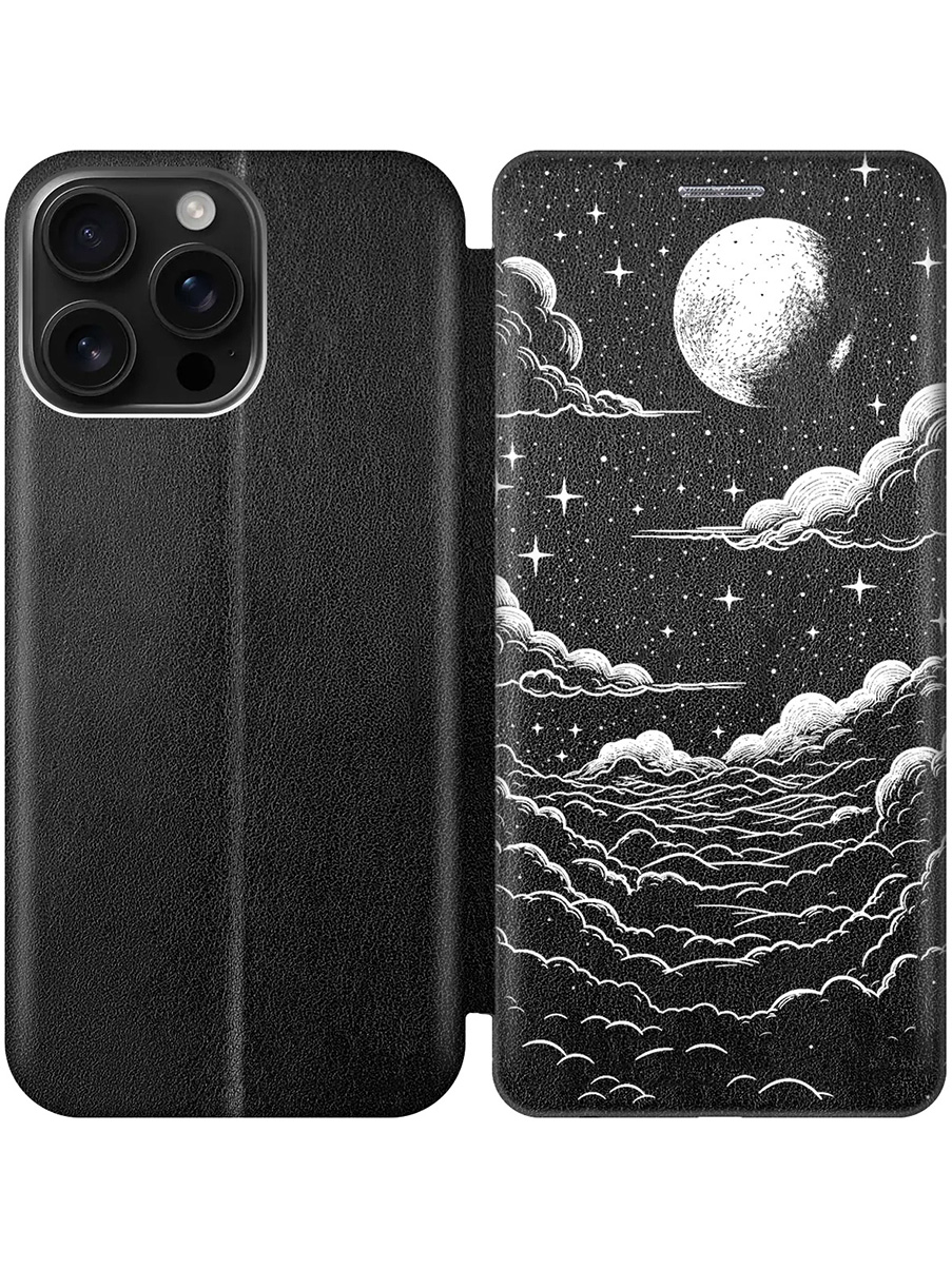 Чехол-книжка на Apple iPhone 16 Pro Max с принтом "Луна и облака" черный, Черный;белый, 785198341
Чехол-книжка на Apple iPhone 16 Pro Max с принтом "Луна и облака" черный, Черный;белый, 785198341