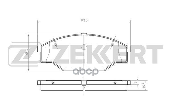 Колодки Торм. Диск. Передн. Toyota Dyna (H0 H80) 85- Hilux (N0) 83- Liteace (V0) 86- Ze
Колодки Торм. Диск. Передн. Toyota Dyna (H0 H80) 85- Hilux (N0) 83- Liteace (V0) 86- Ze