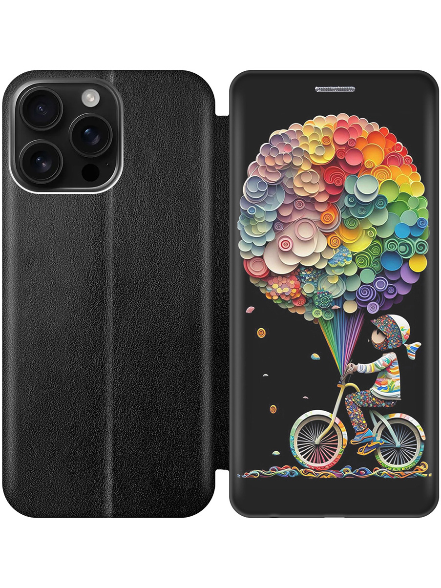 Чехол-книжка на Apple iPhone 16 Pro Max с принтом "Велосипедист и шарики" черный, Черный;белый;красный, 785198322
Чехол-книжка на Apple iPhone 16 Pro Max с принтом "Велосипедист и шарики" черный, Черный;белый;красный, 785198322