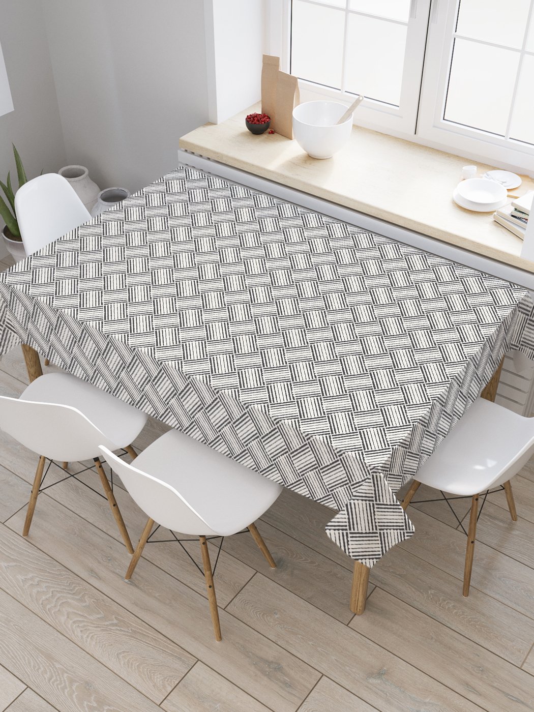 Скатерть прямоугольная JoyArty "Полосатое плетение" из оксфорда, 120x145 см, Серый, Полосатое плетение
Скатерть прямоугольная JoyArty "Полосатое плетение" из оксфорда, 120x145 см, Серый, Полосатое плетение