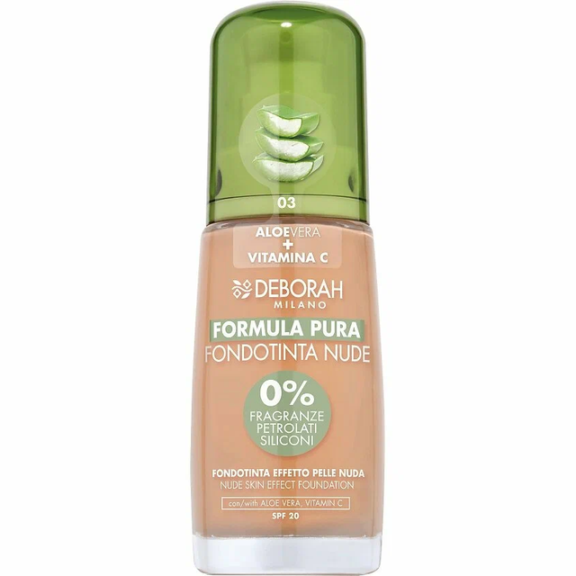 Тональная основа Deborah Milano Formula Pura Nude Foundation тон 03 Песочный 30 мл, Formula Pura Nude Foundation, тон 03 Песочный
Тональная основа Deborah Milano Formula Pura Nude Foundation тон 03 Песочный 30 мл, Formula Pura Nude Foundation, тон 03 Песочный