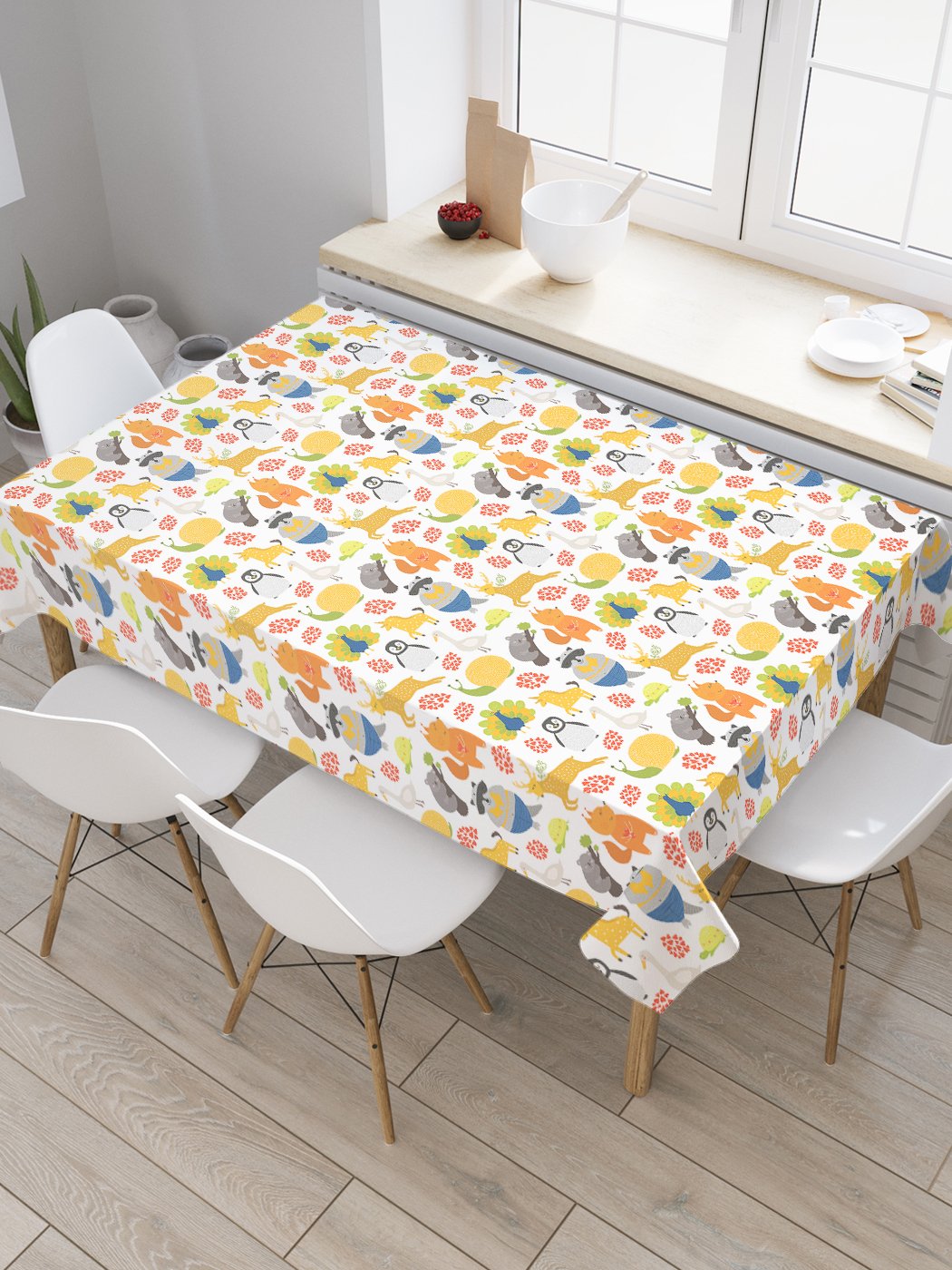 Скатерть прямоугольная JoyArty "Лесные звери наив" из оксфорда, 120x145 см, Белый, Лесные звери наив
Скатерть прямоугольная JoyArty "Лесные звери наив" из оксфорда, 120x145 см, Белый, Лесные звери наив