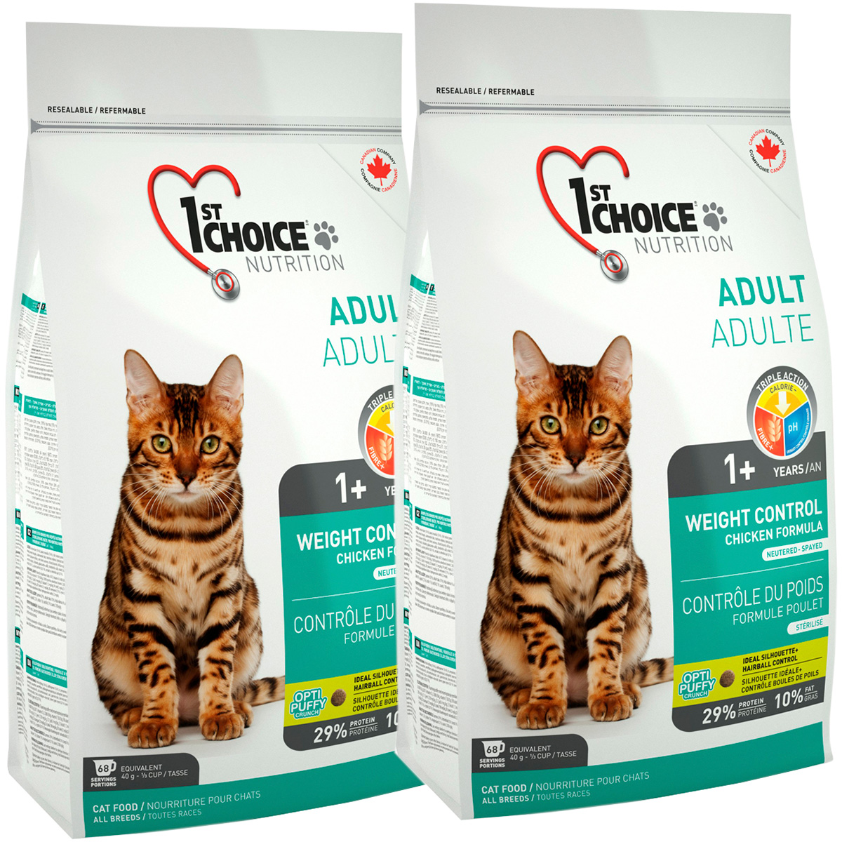 Сухой корм для кошек 1st Choice Cat Adult Weight Control с курицей, 2 шт по 2,72 кг
Сухой корм для кошек 1st Choice Cat Adult Weight Control с курицей, 2 шт по 2,72 кг